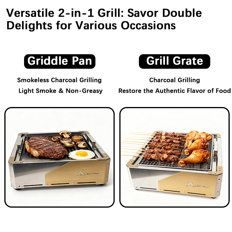 INBESTCAMP Griglia Portatile M - Home Cooking Experience recensione e prezzo