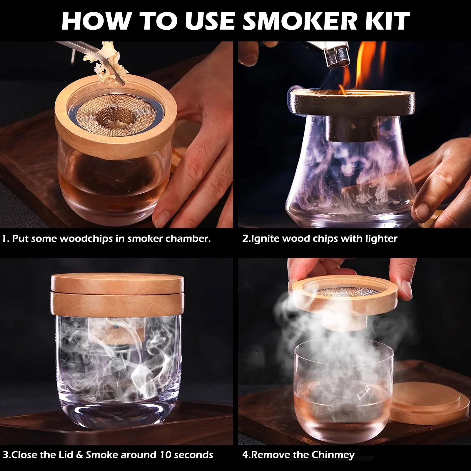 Set per affumicatore da cockta - Smoker Box Wood Chip recensione e prezzo